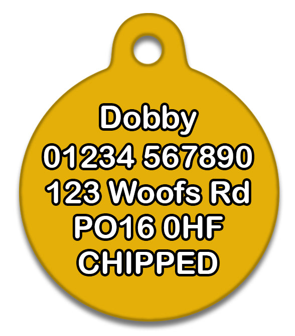 Dogwarts Student - Hufflefluff - Pet ID Tag