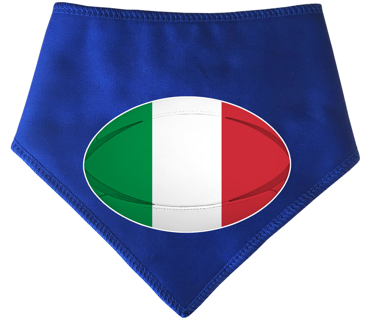 Italy Rugby Ball Italian Flag Blue Dog Bandana