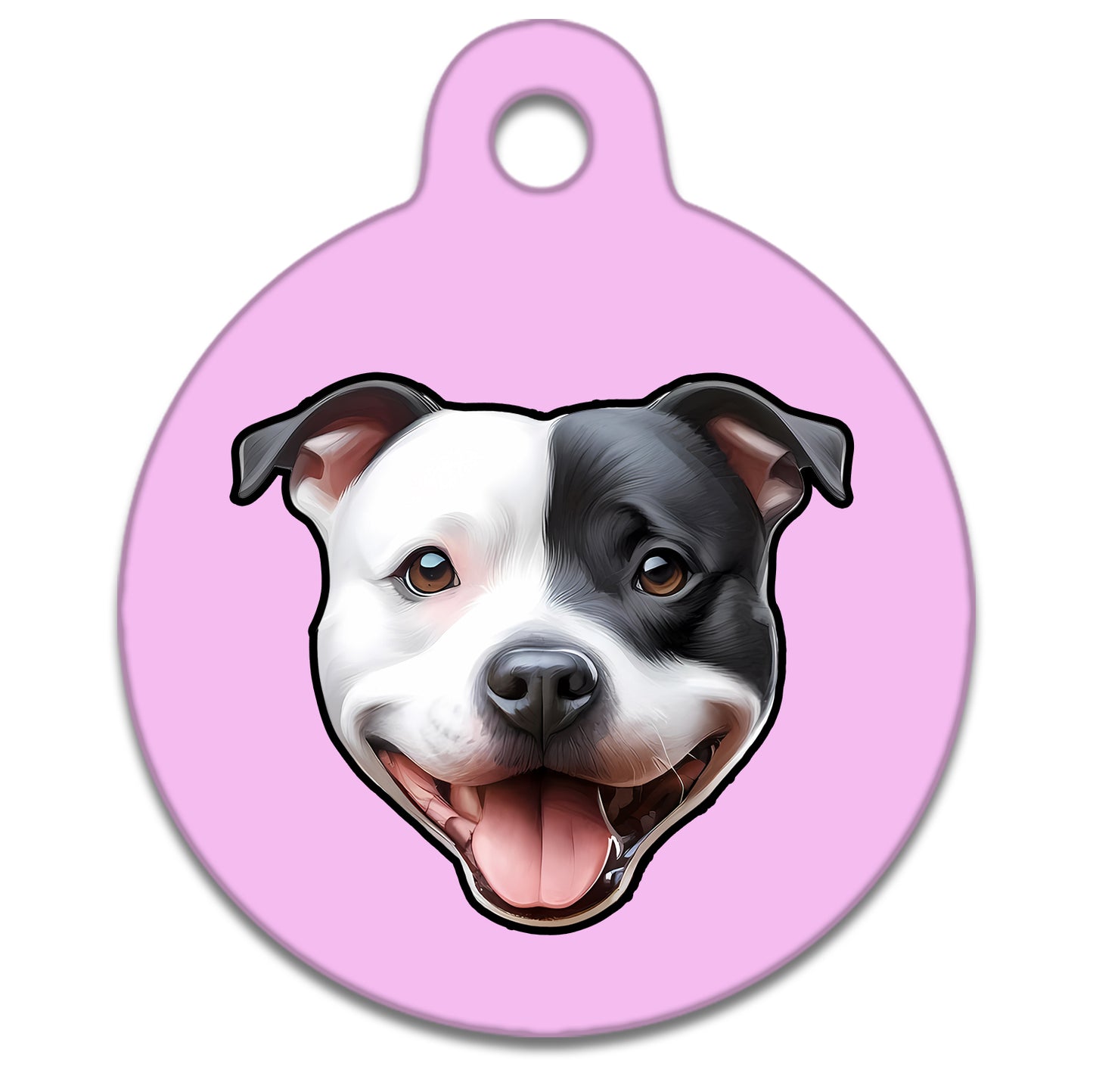 19mm Diameter Tiny Size - Staffie Dog