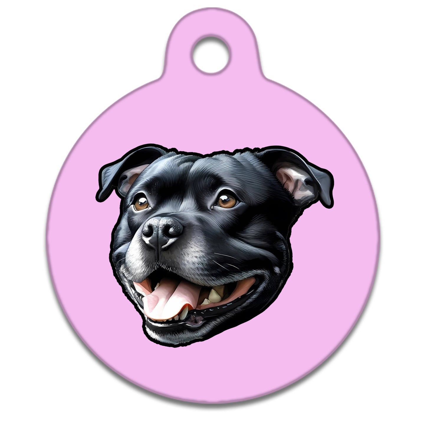 19mm Diameter Tiny Size - Staffie Dog