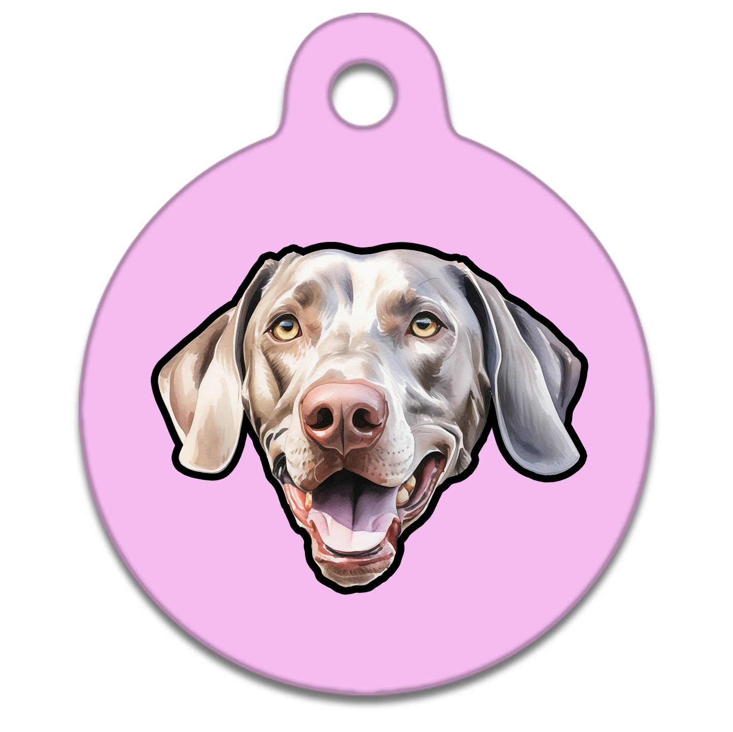 25mm Diameter Small Size - Weimaraner Dog