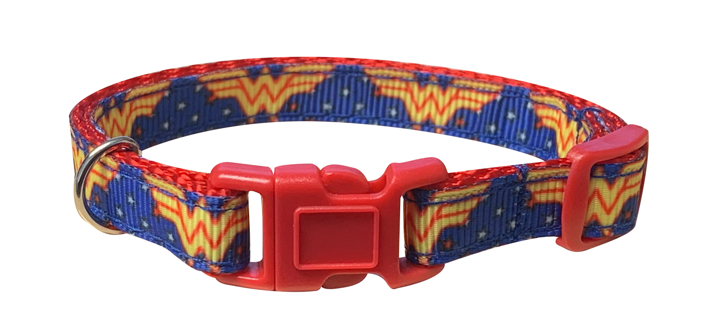 Wonder Woman Cat Collar