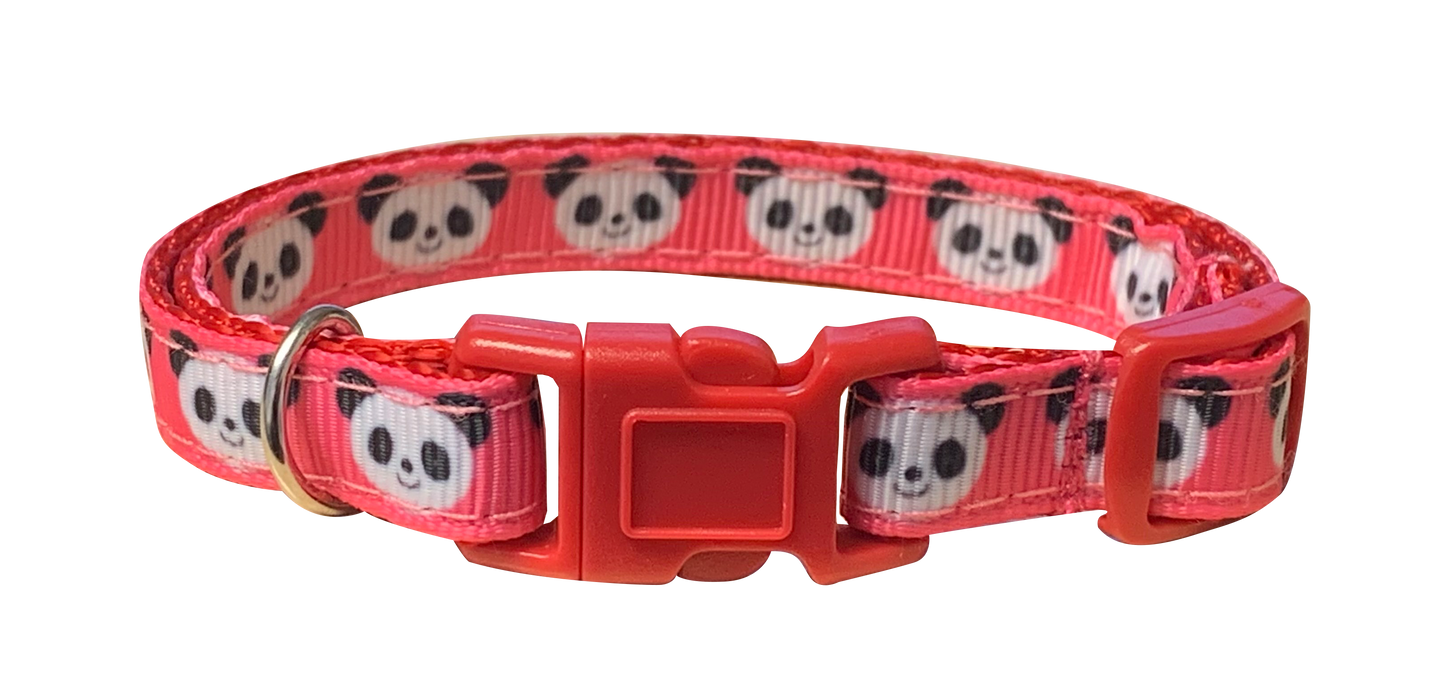 Pink Panda Cat Collar