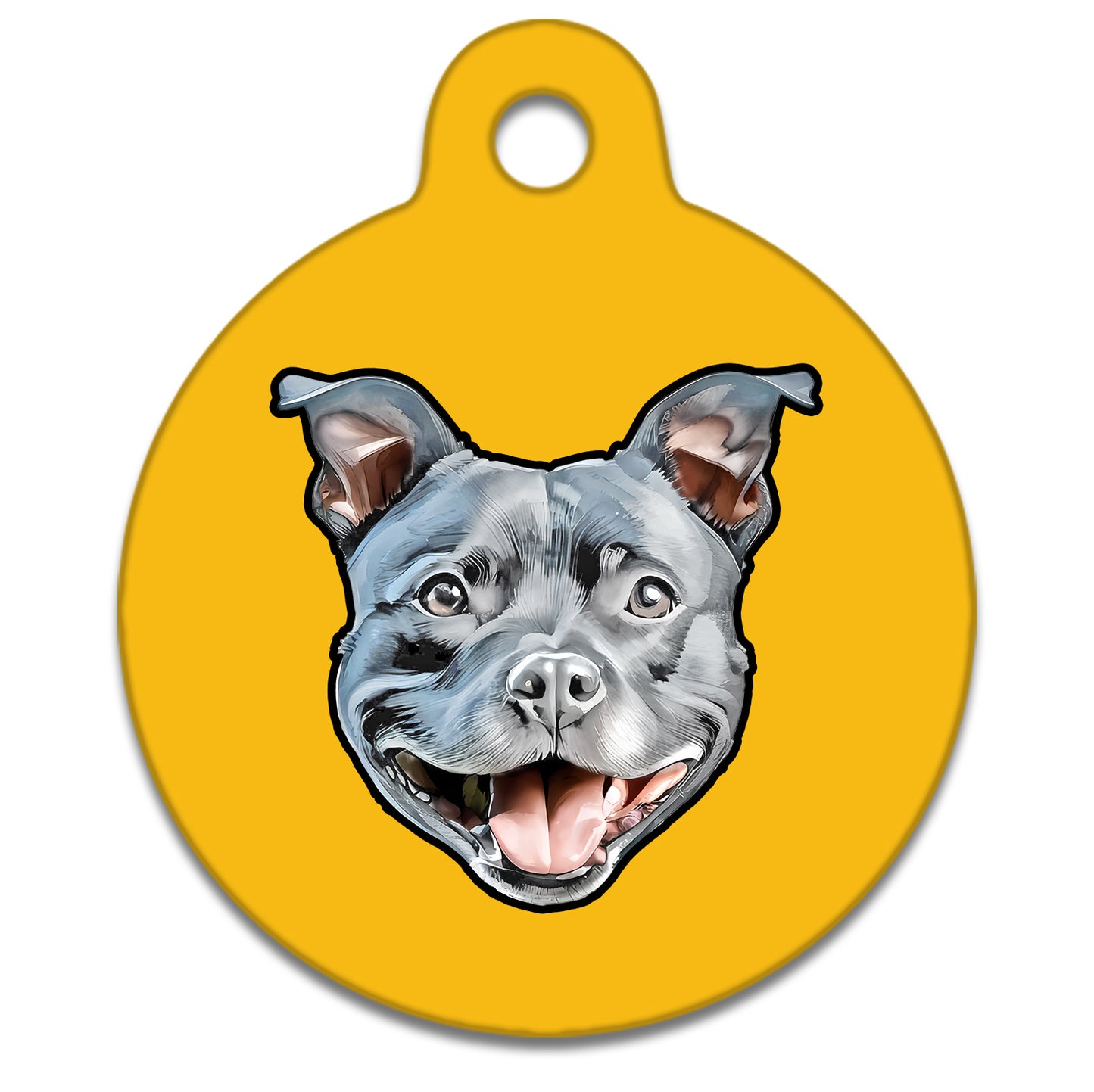 19mm Diameter Tiny Size - Staffie Dog