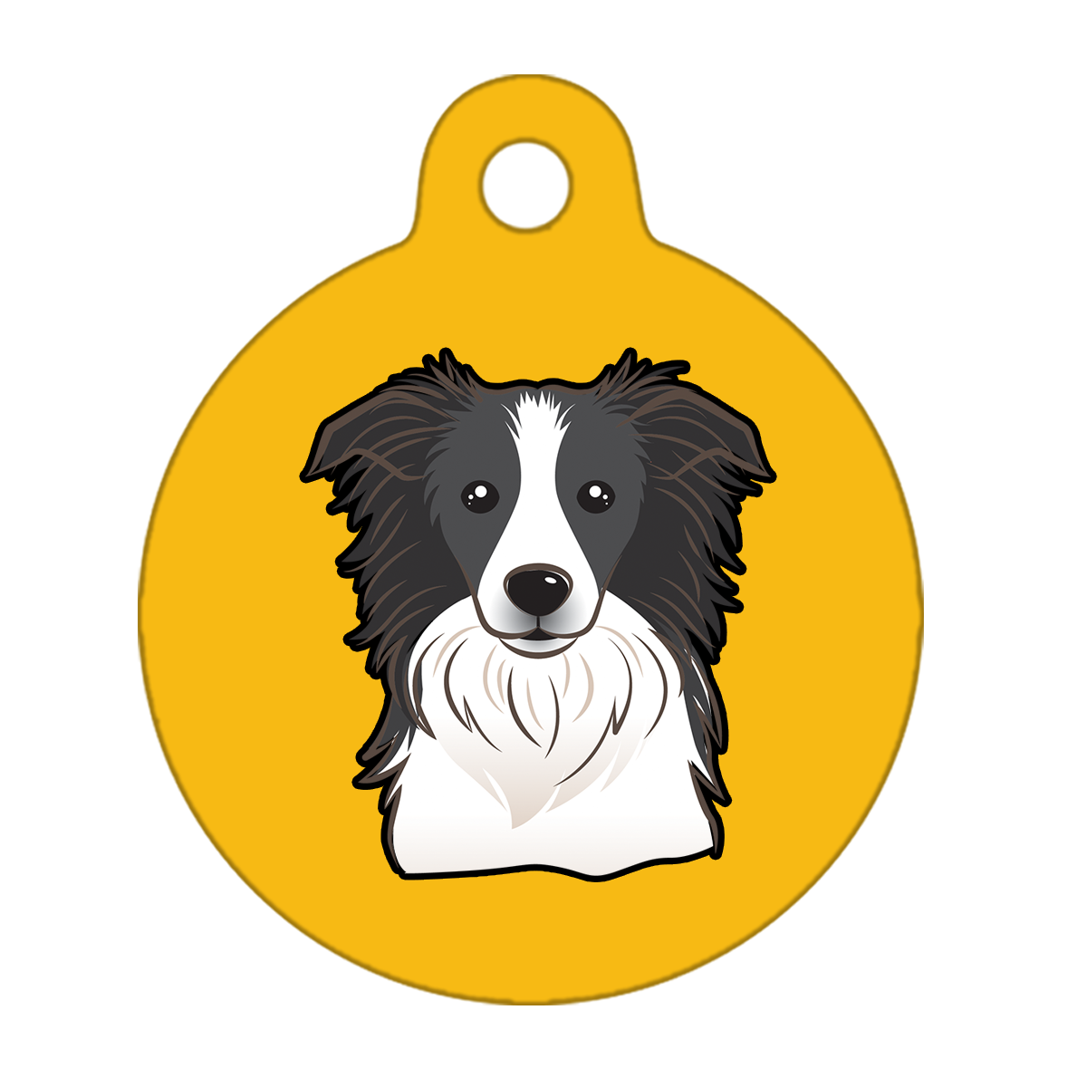 19mm Diameter Tiny Size - Border Collie Dog