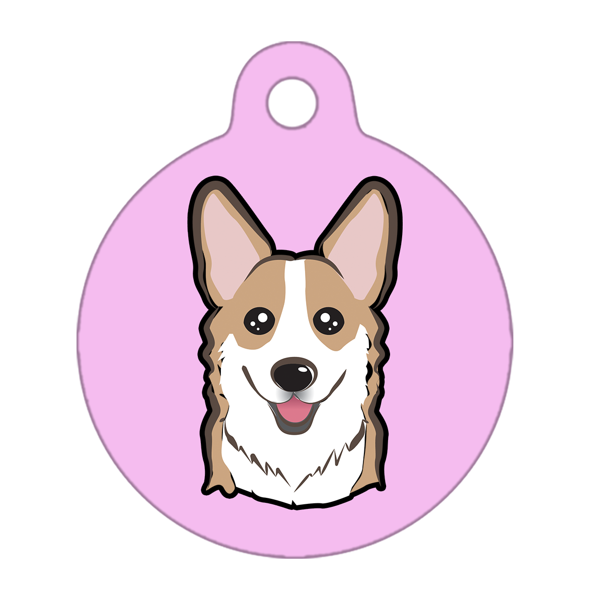 19mm Diameter Tiny Size - Corgi Dog