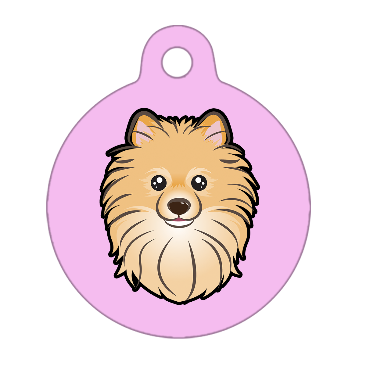 19mm Diameter Tiny Size - Pomeranian Dog
