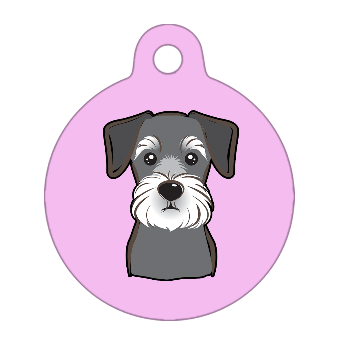 25mm Diameter Small Size - Schnauzer Dog