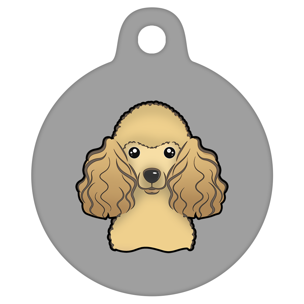 38mm Diameter Large Size - Poodle Design