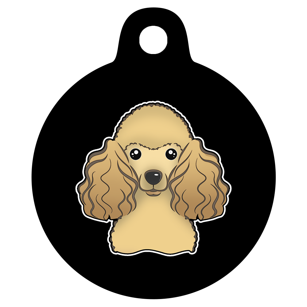 38mm Diameter Large Size - Poodle Design