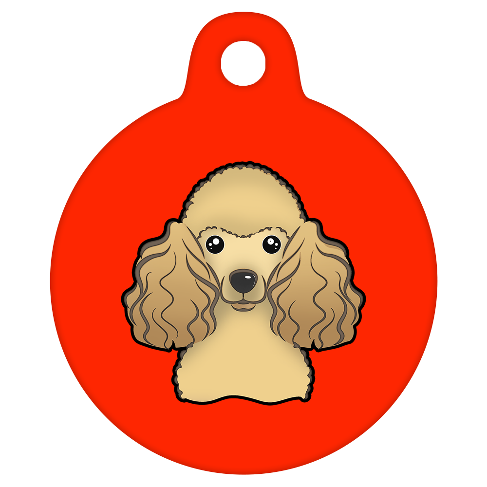38mm Diameter Large Size - Poodle Design