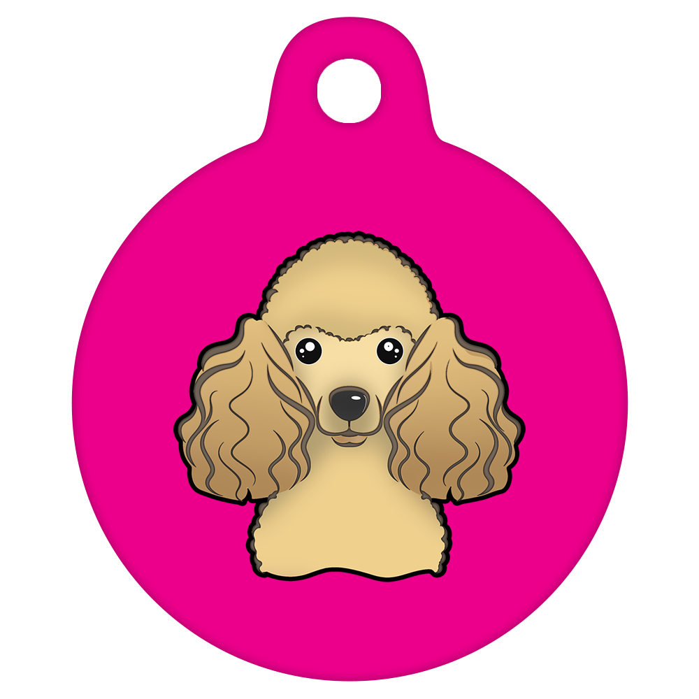 38mm Diameter Large Size - Poodle Design
