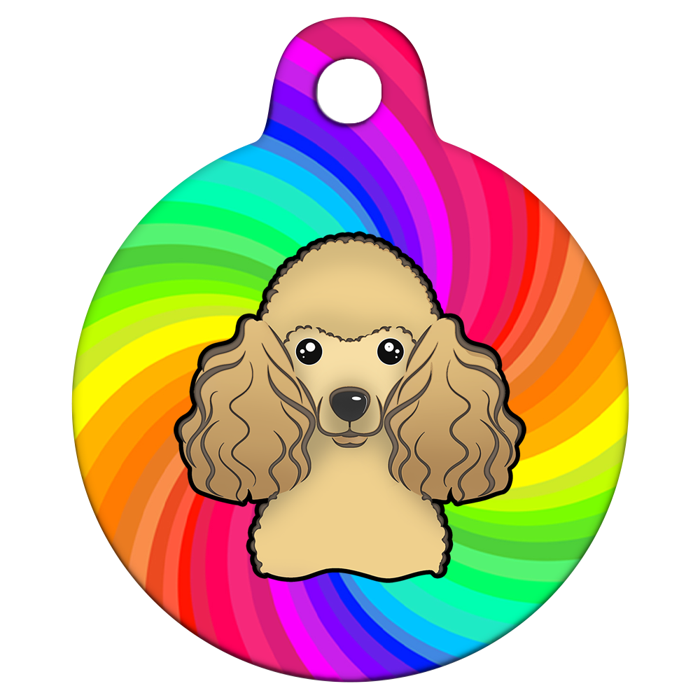 38mm Diameter Large Size - Poodle Design