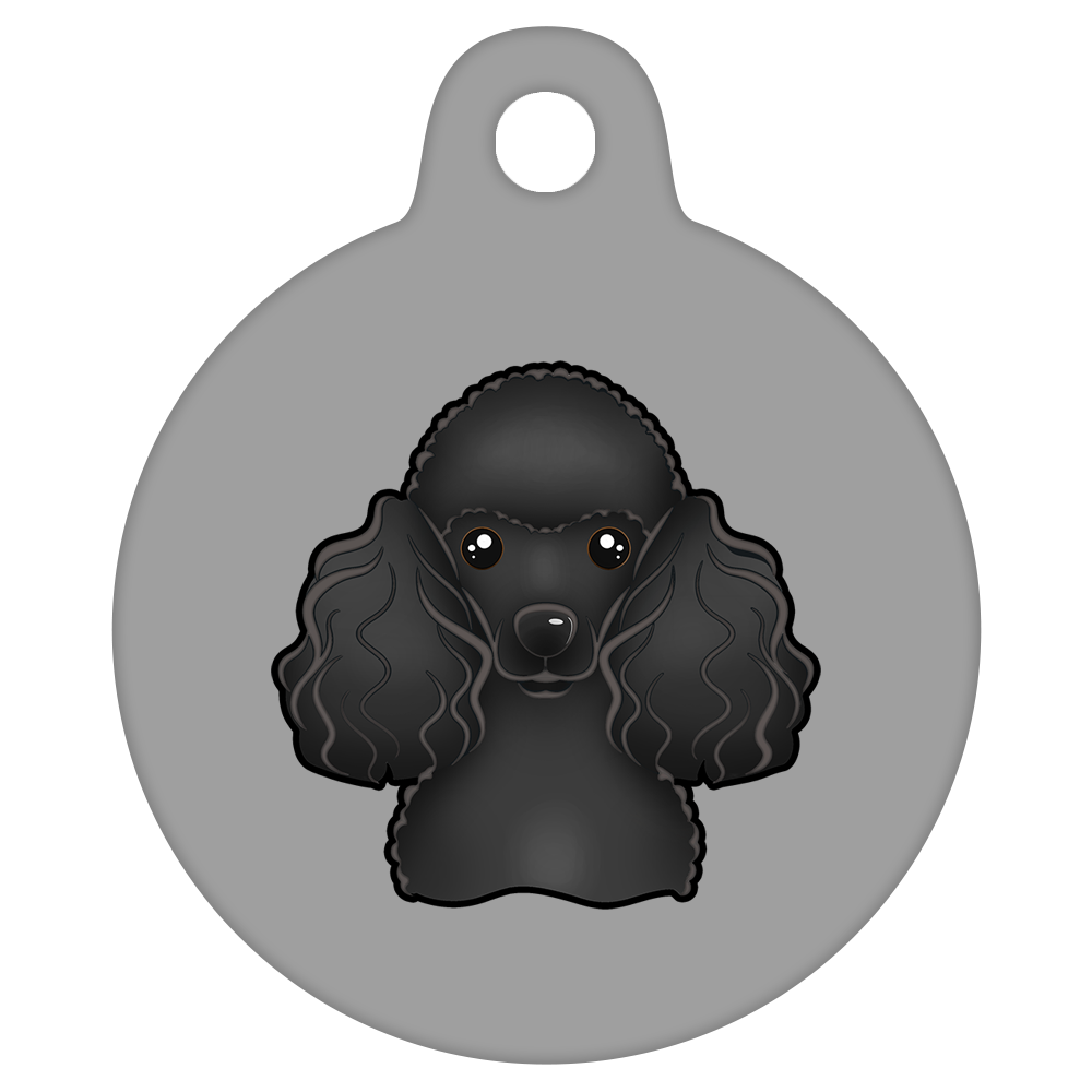 38mm Diameter Large Size - Poodle Design