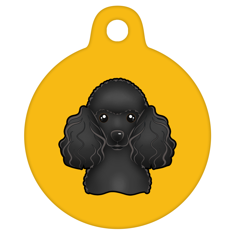 38mm Diameter Large Size - Poodle Design