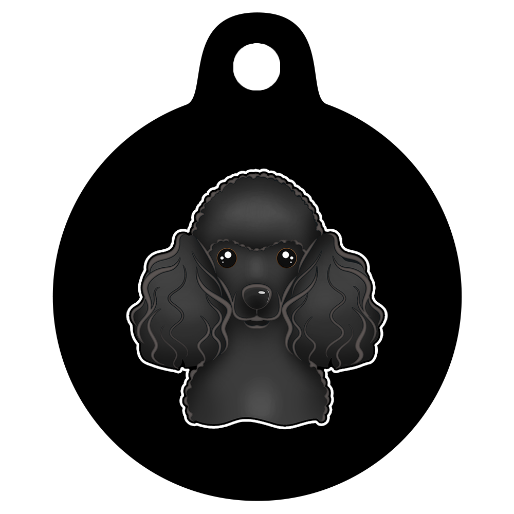38mm Diameter Large Size - Poodle Design