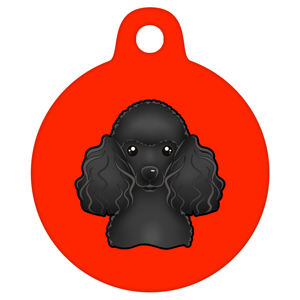 38mm Diameter Large Size - Poodle Design