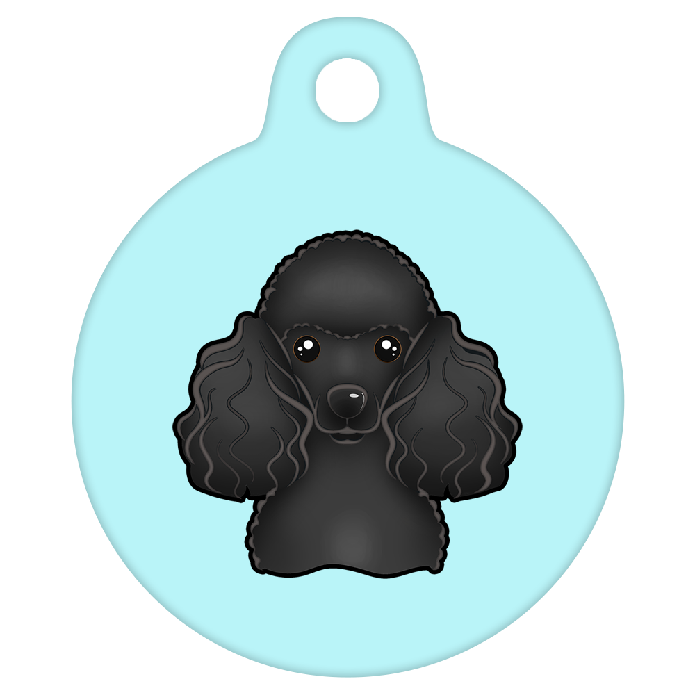 19mm Diameter Tiny Size - Poodle Design