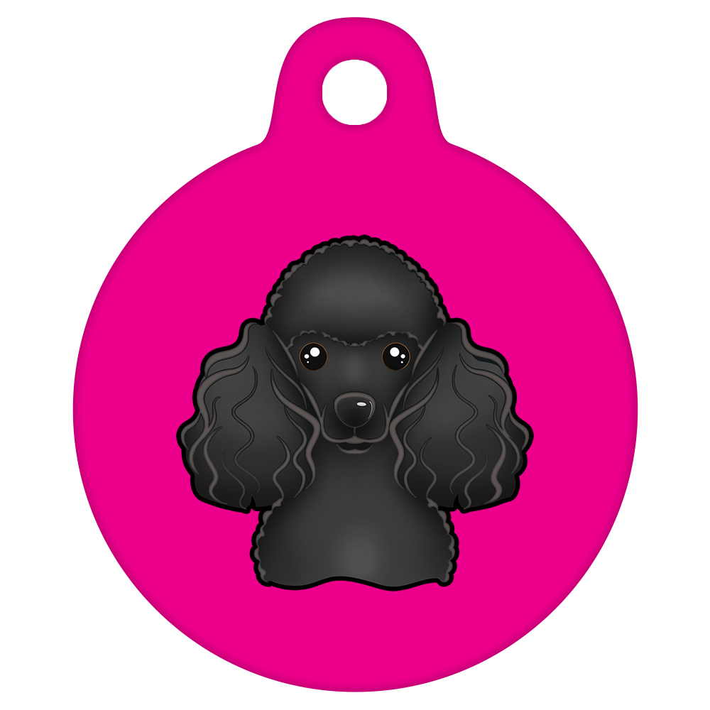 38mm Diameter Large Size - Poodle Design