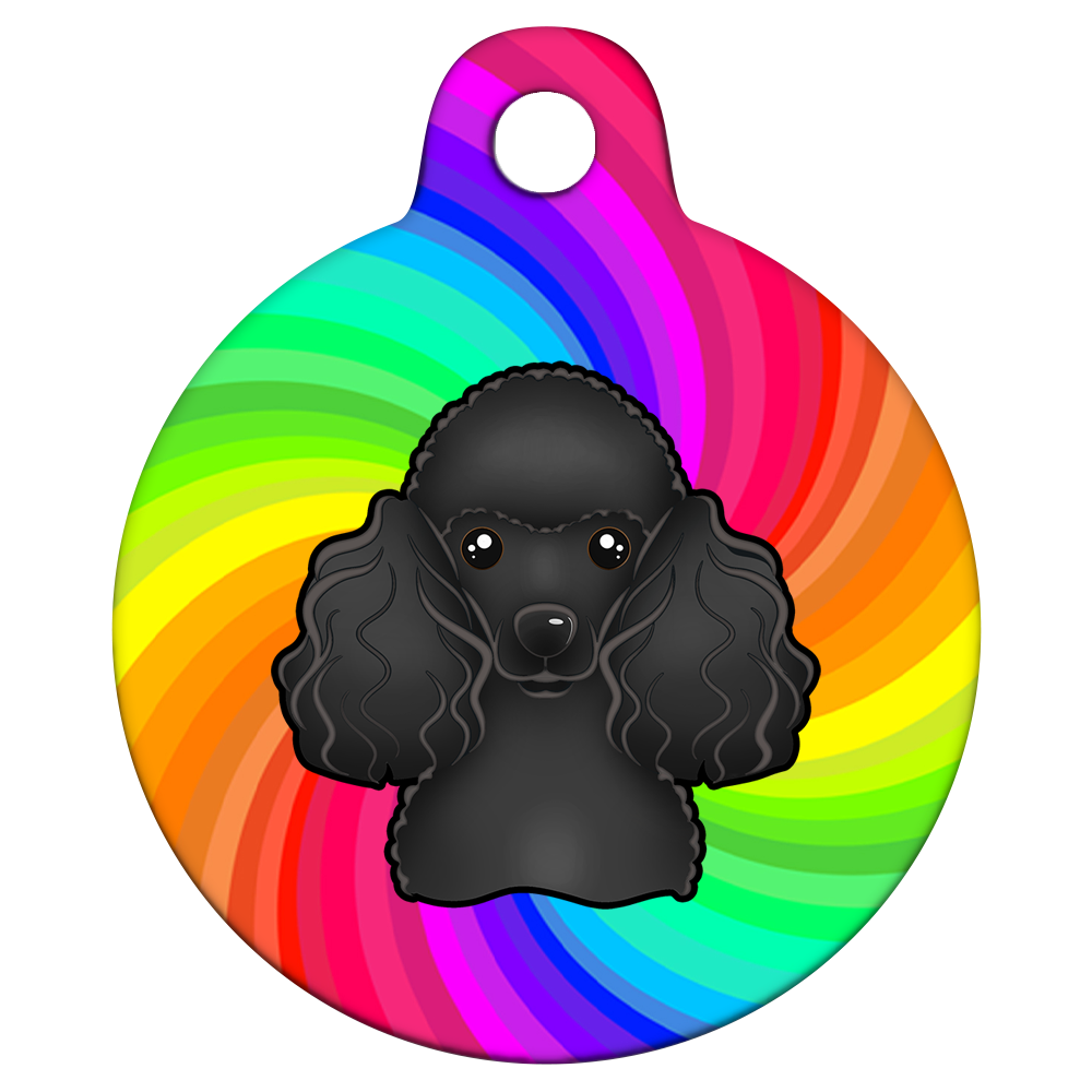 38mm Diameter Large Size - Poodle Design
