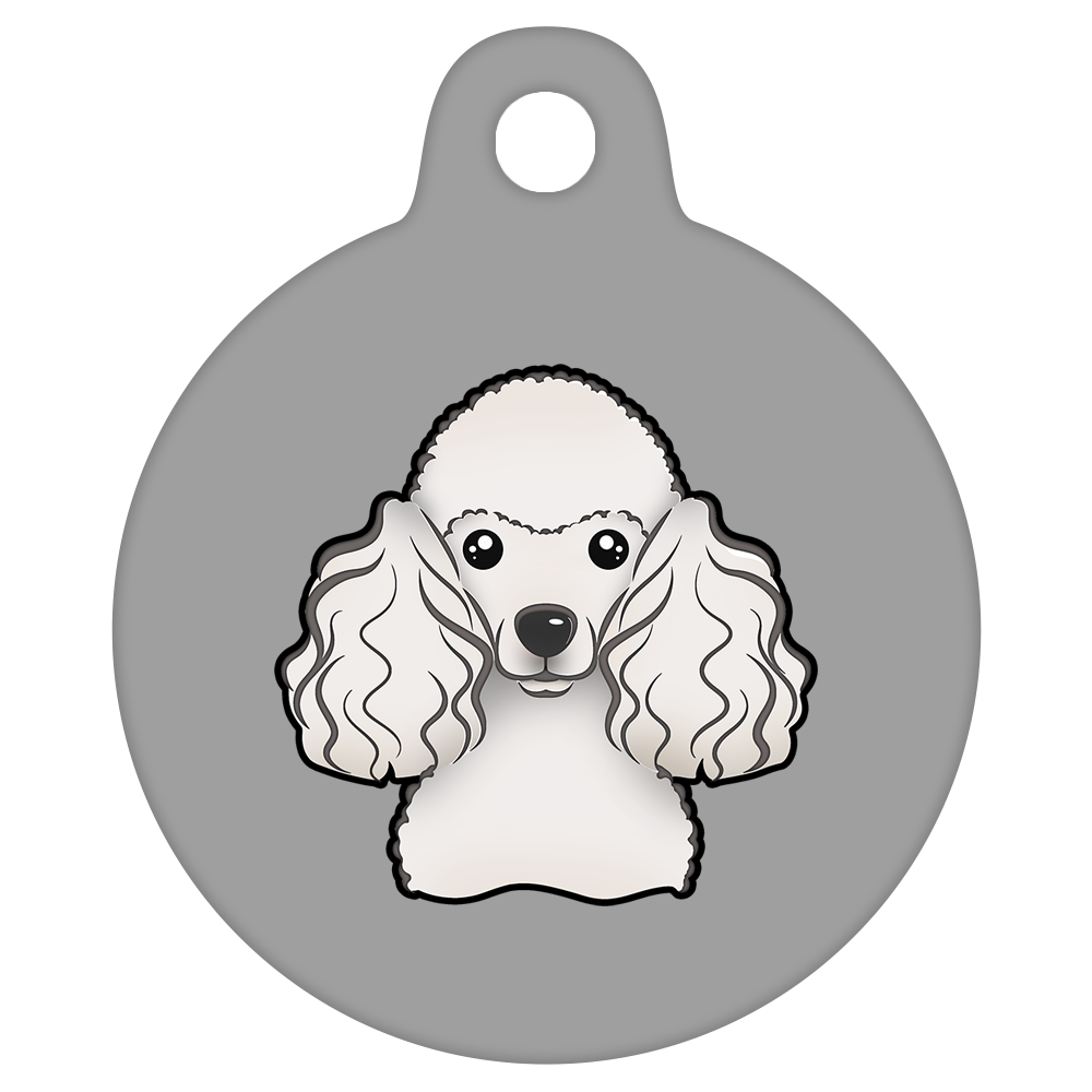 38mm Diameter Large Size - Poodle Design