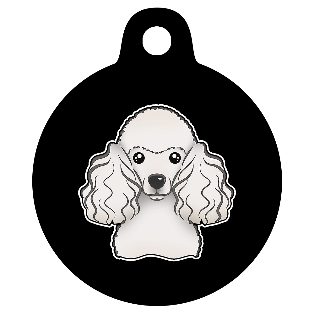 19mm Diameter Tiny Size - Poodle Design