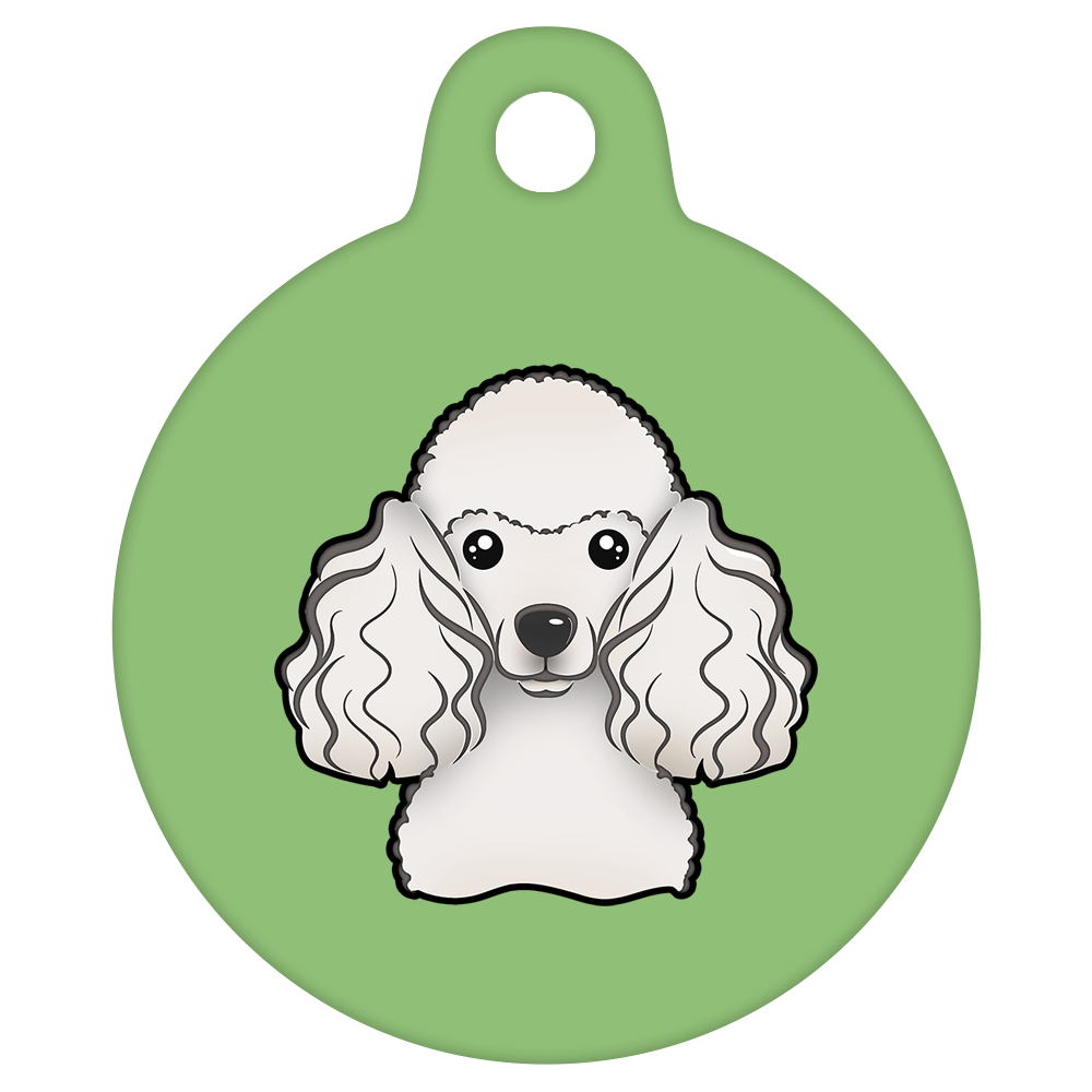 38mm Diameter Large Size - Poodle Design