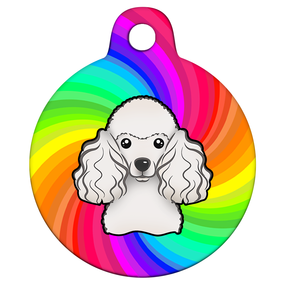 38mm Diameter Large Size - Poodle Design