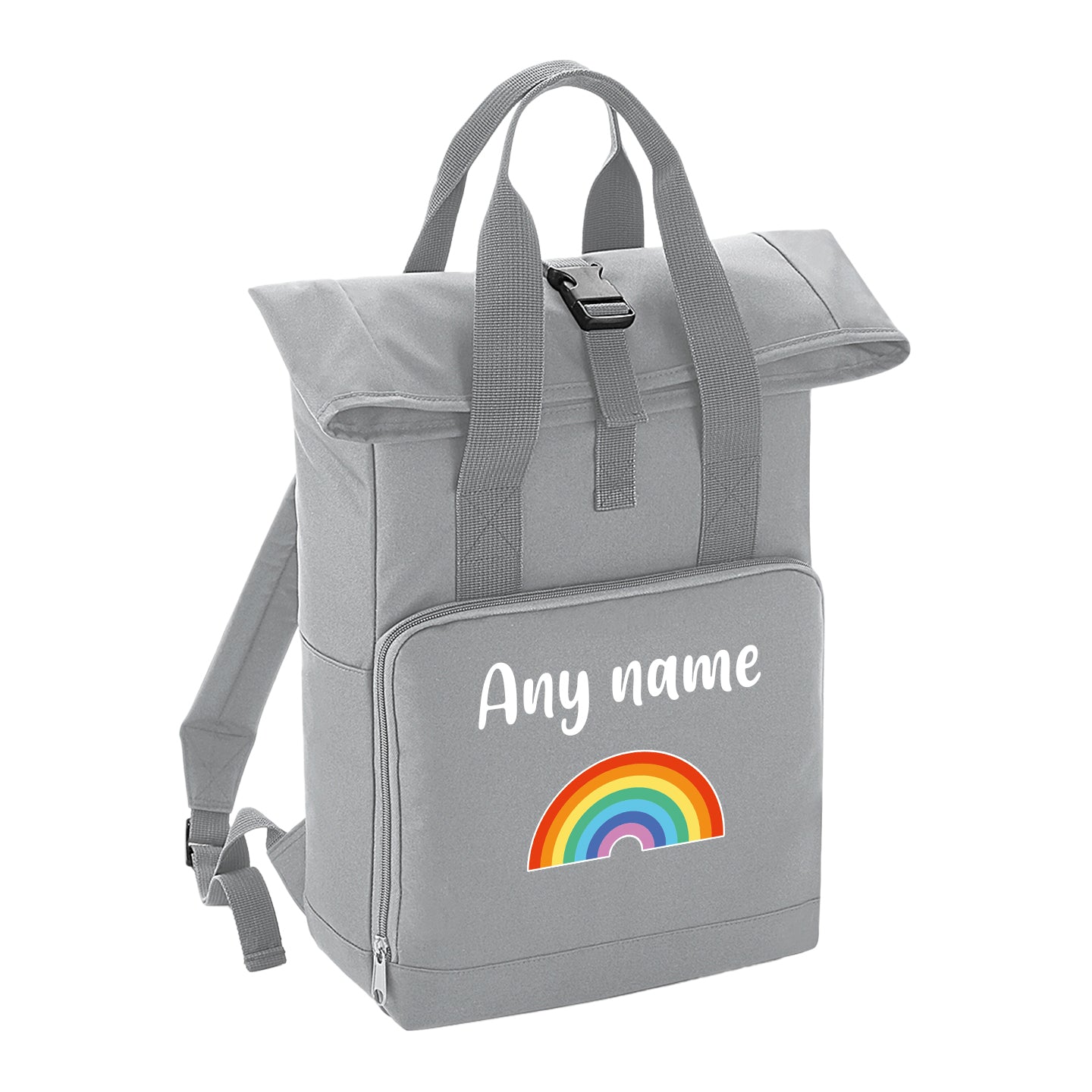 Overnighter Rucksack 14 Litres Grey Any Breed Backpack With Custom Personalised Dog Name