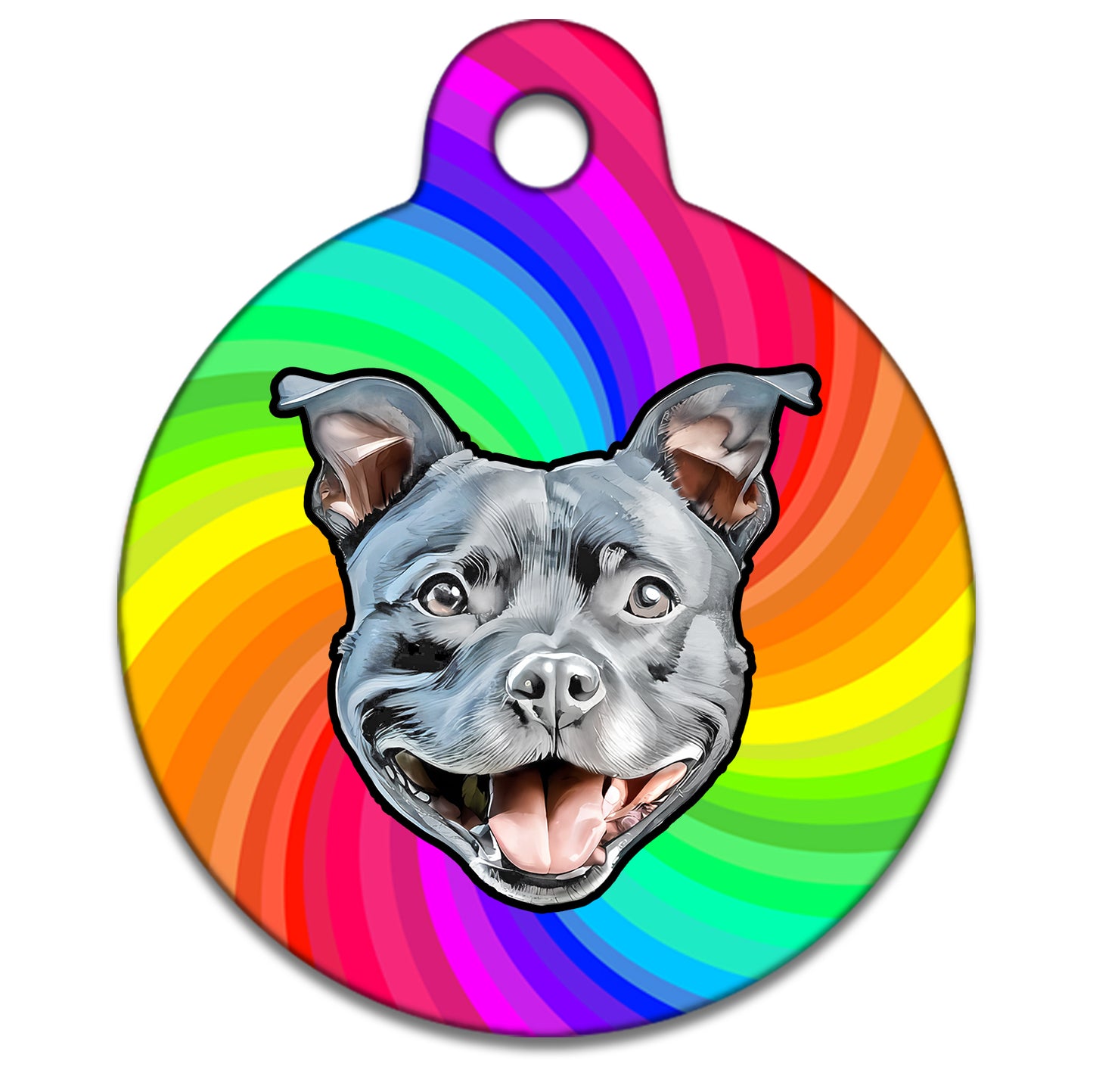 19mm Diameter Tiny Size - Staffie Dog
