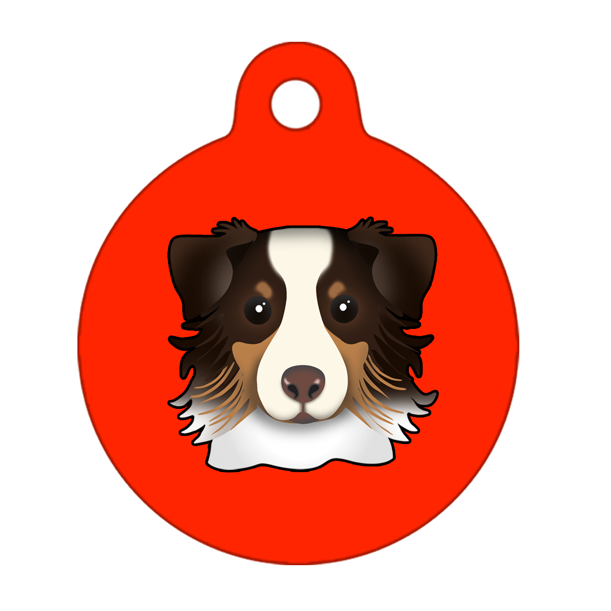 19mm Diameter Tiny Size - Australian Shepherd Dog