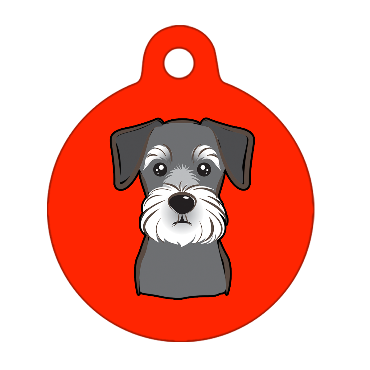 25mm Diameter Small Size - Schnauzer Dog