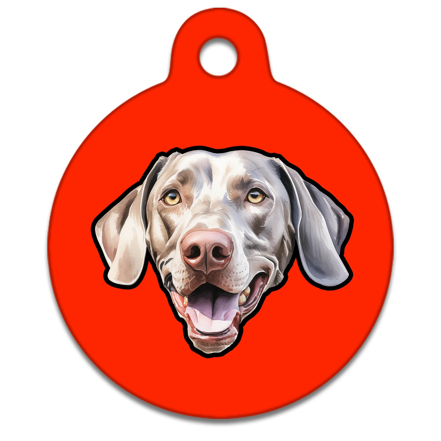 25mm Diameter Small Size - Weimaraner Dog