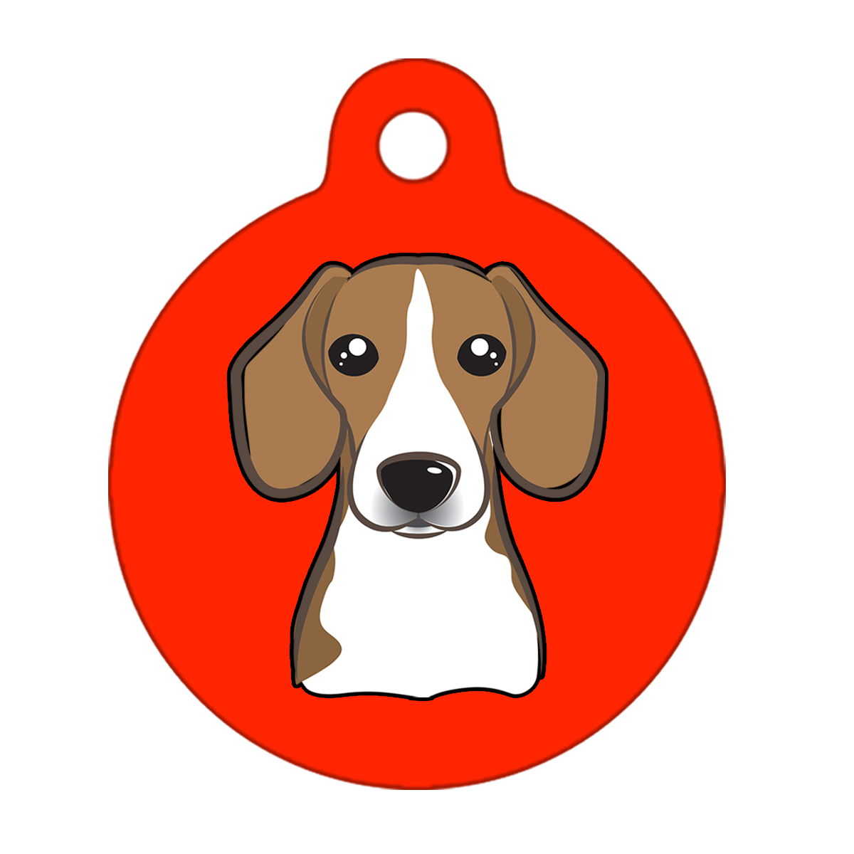 38mm Diameter Large Size - Beagle Dog