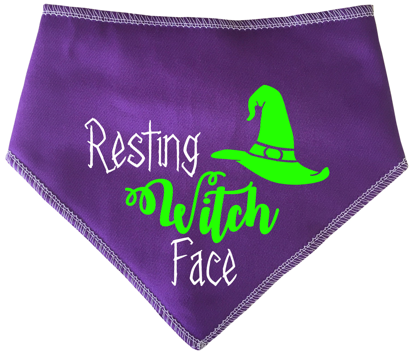 Resting Witch Face Dog Bandana