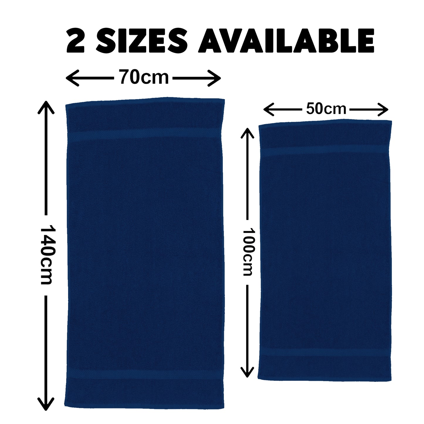 Royal Blue Pet Towel Personalised With Name or Wording
