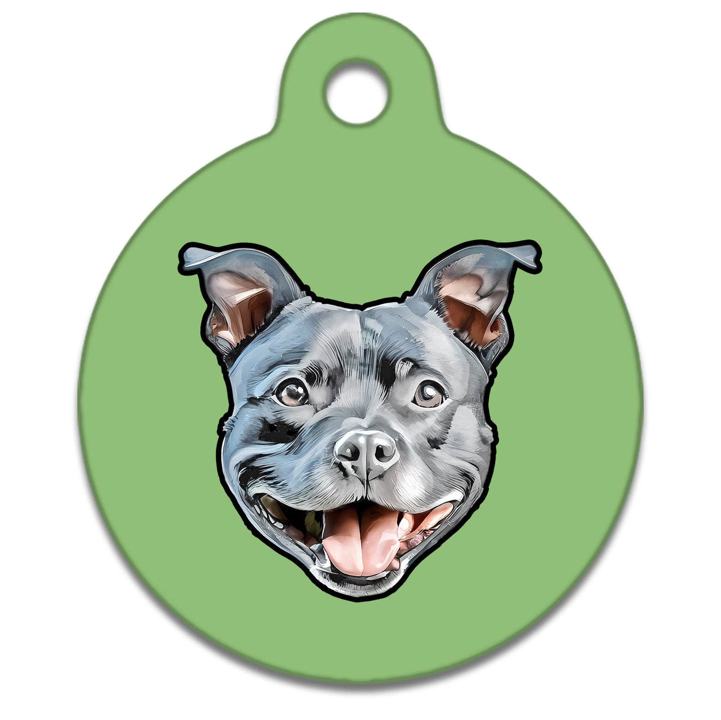 19mm Diameter Tiny Size - Staffie Dog