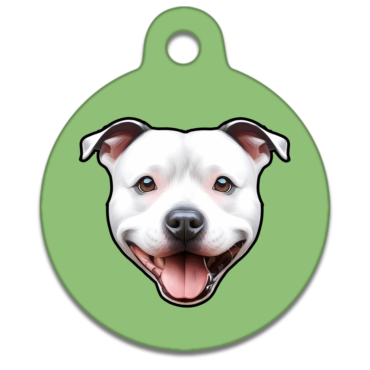 19mm Diameter Tiny Size - Staffie Dog