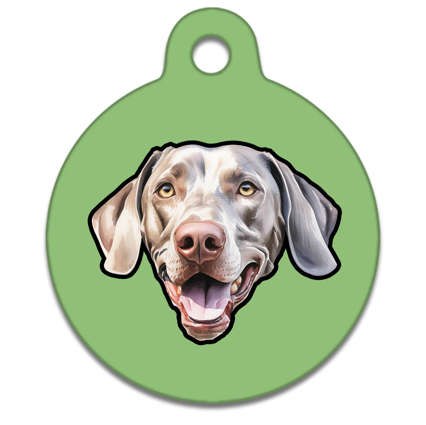 25mm Diameter Small Size - Weimaraner Dog