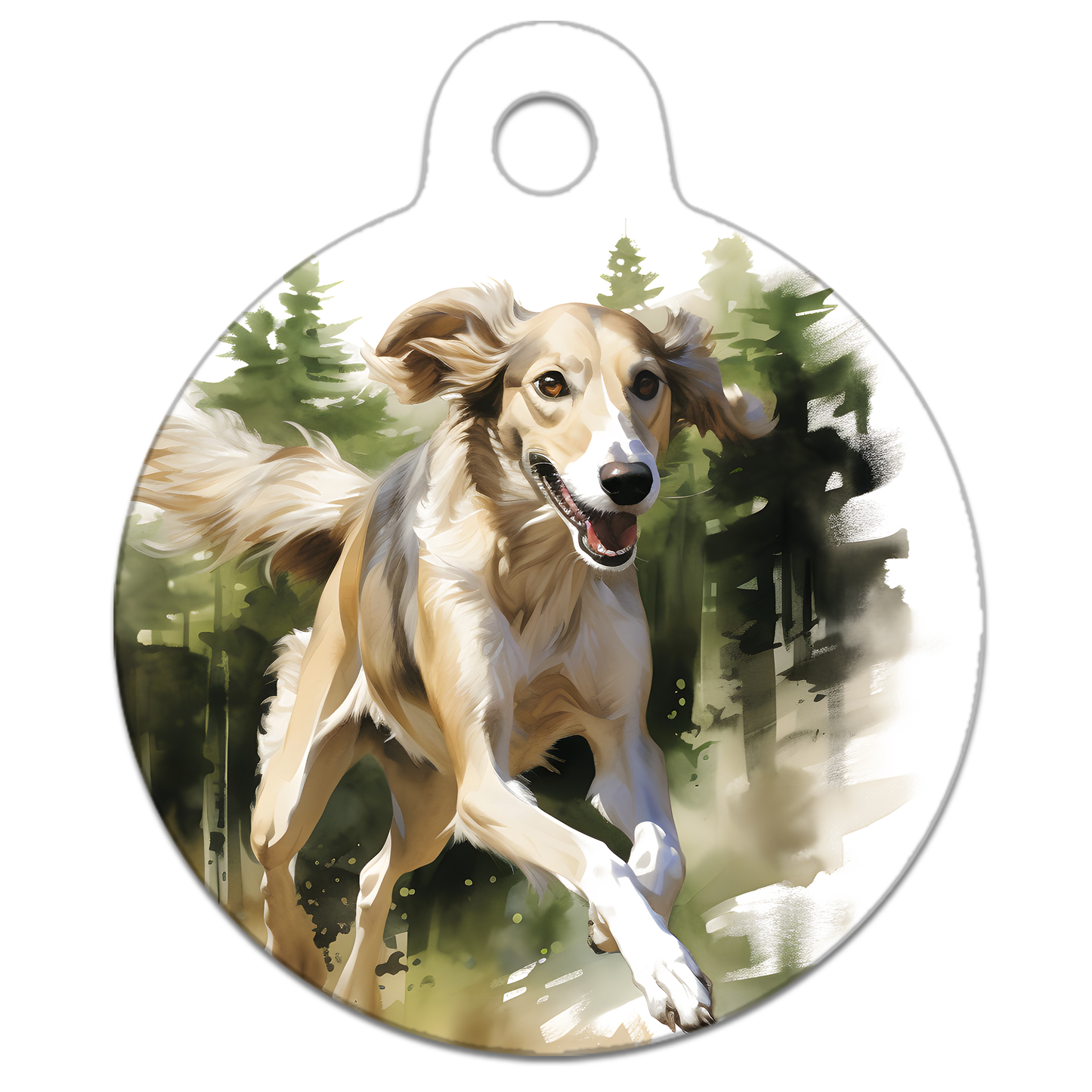 Woodland Running Dog Tag