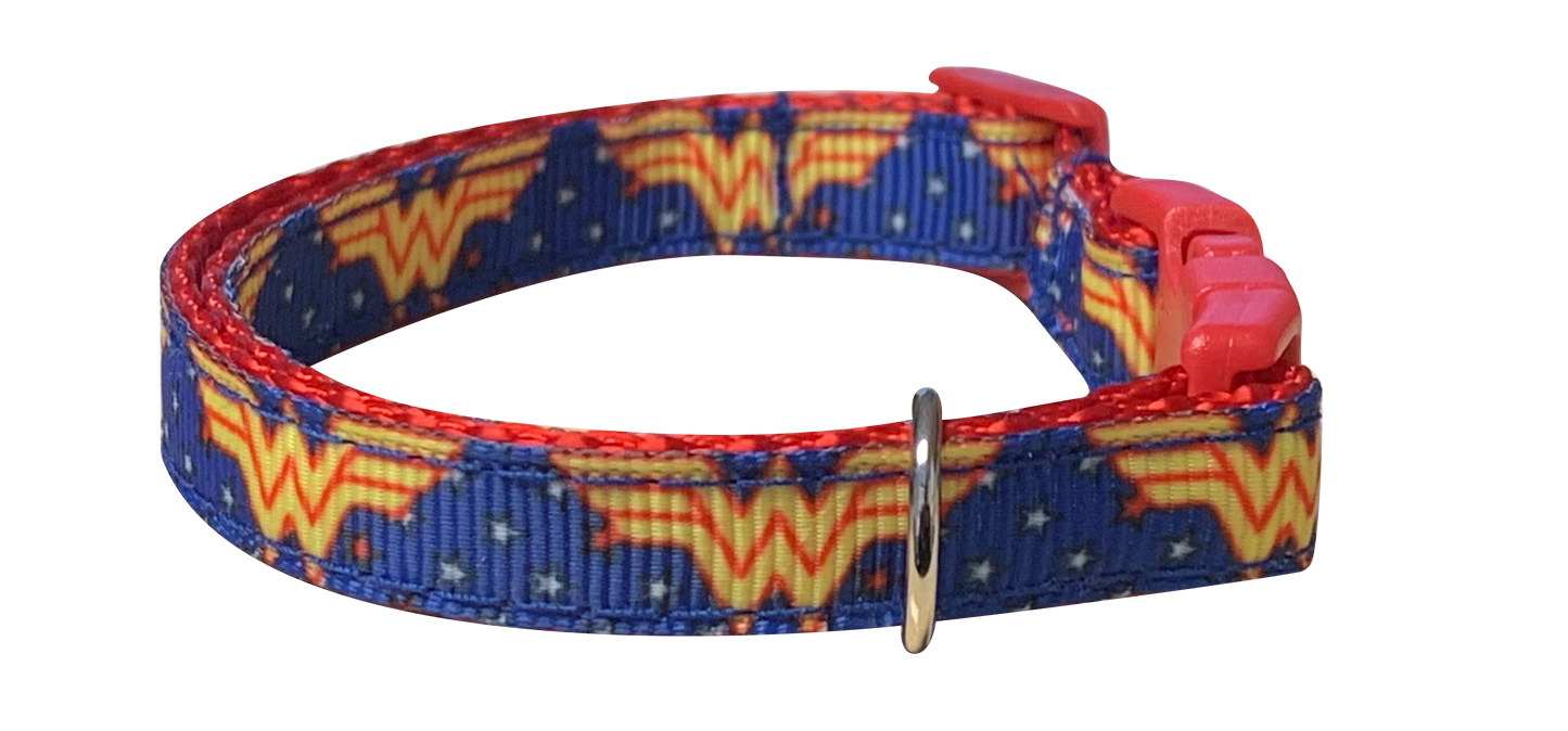 Wonder Woman Cat Collar
