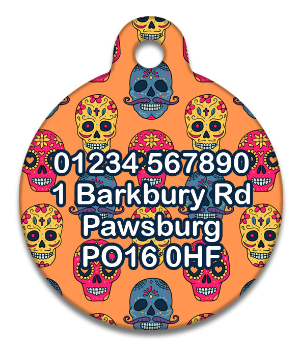 Sugar Skulls - Pet ID Tag