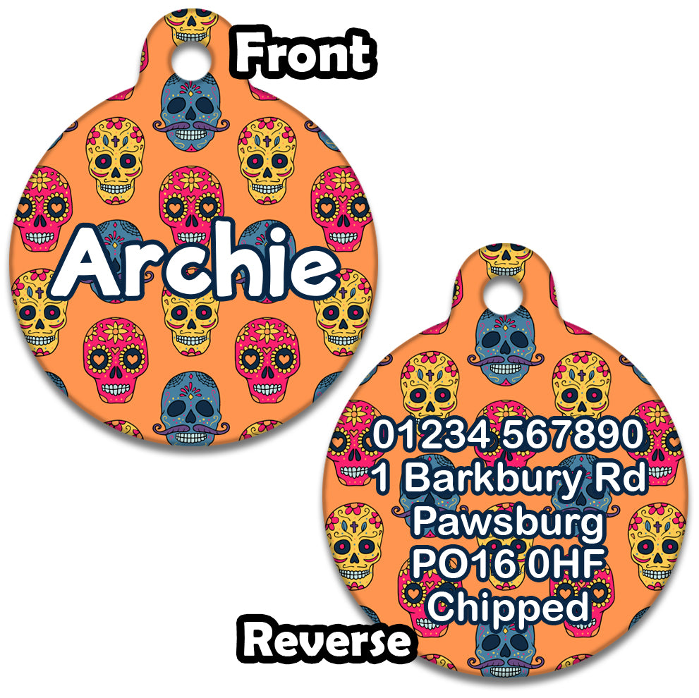 Sugar Skulls - Pet ID Tag