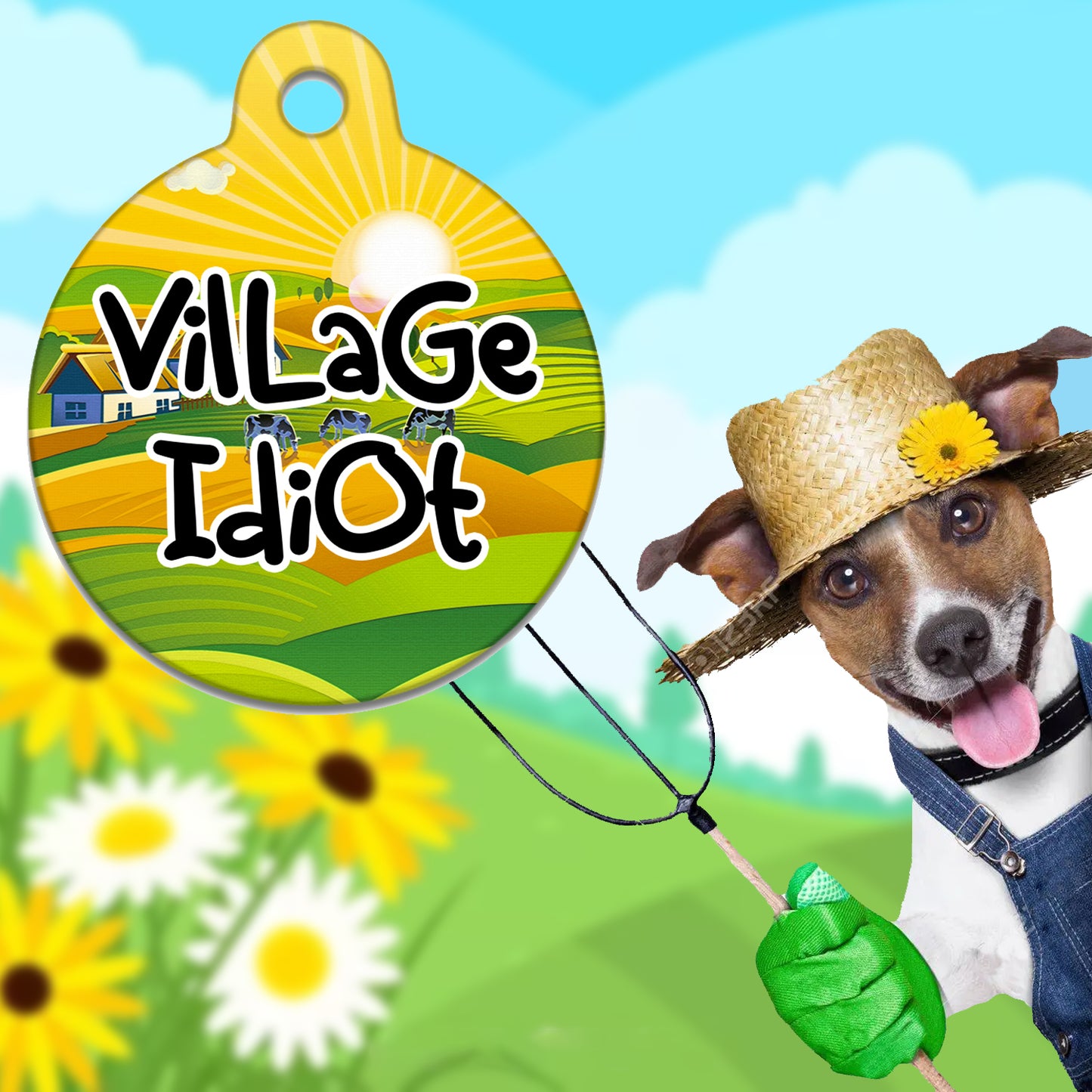 Village Idiot - Pet ID Tag