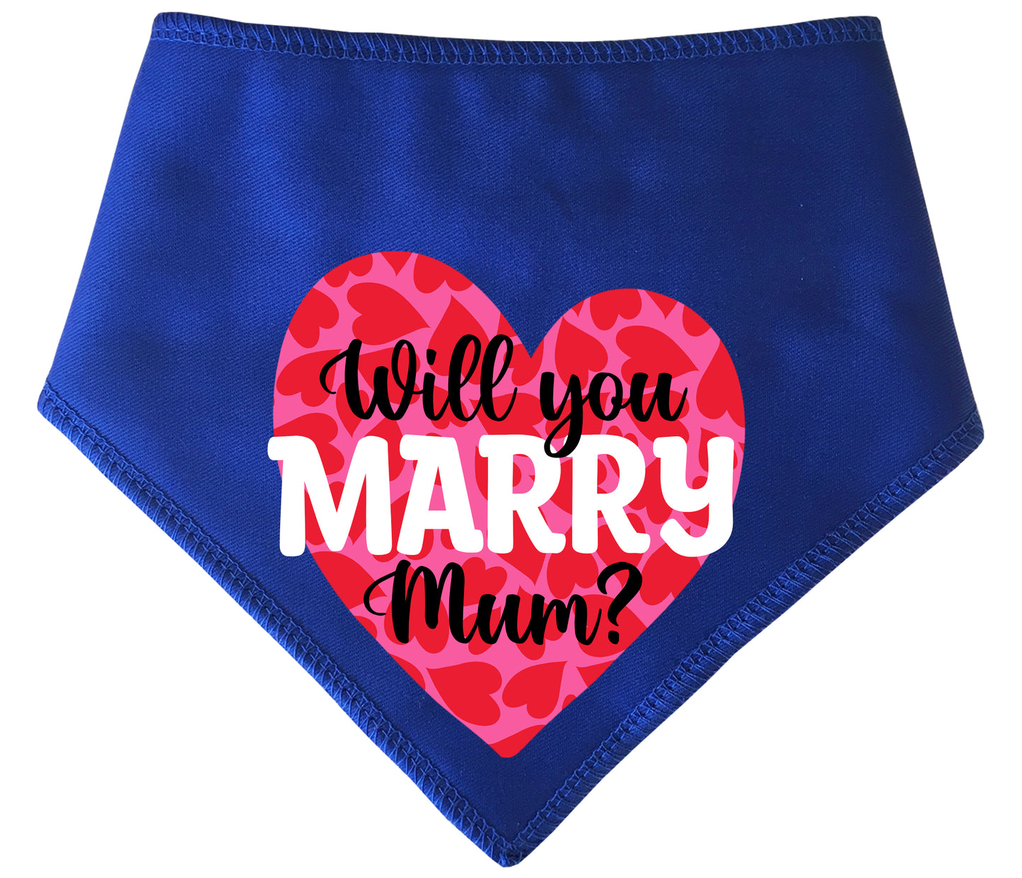 Will You Marry Mum Heart Dog Bandana