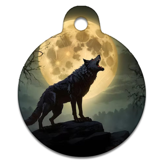 Howling At The Moon - Pet Identity Tag
