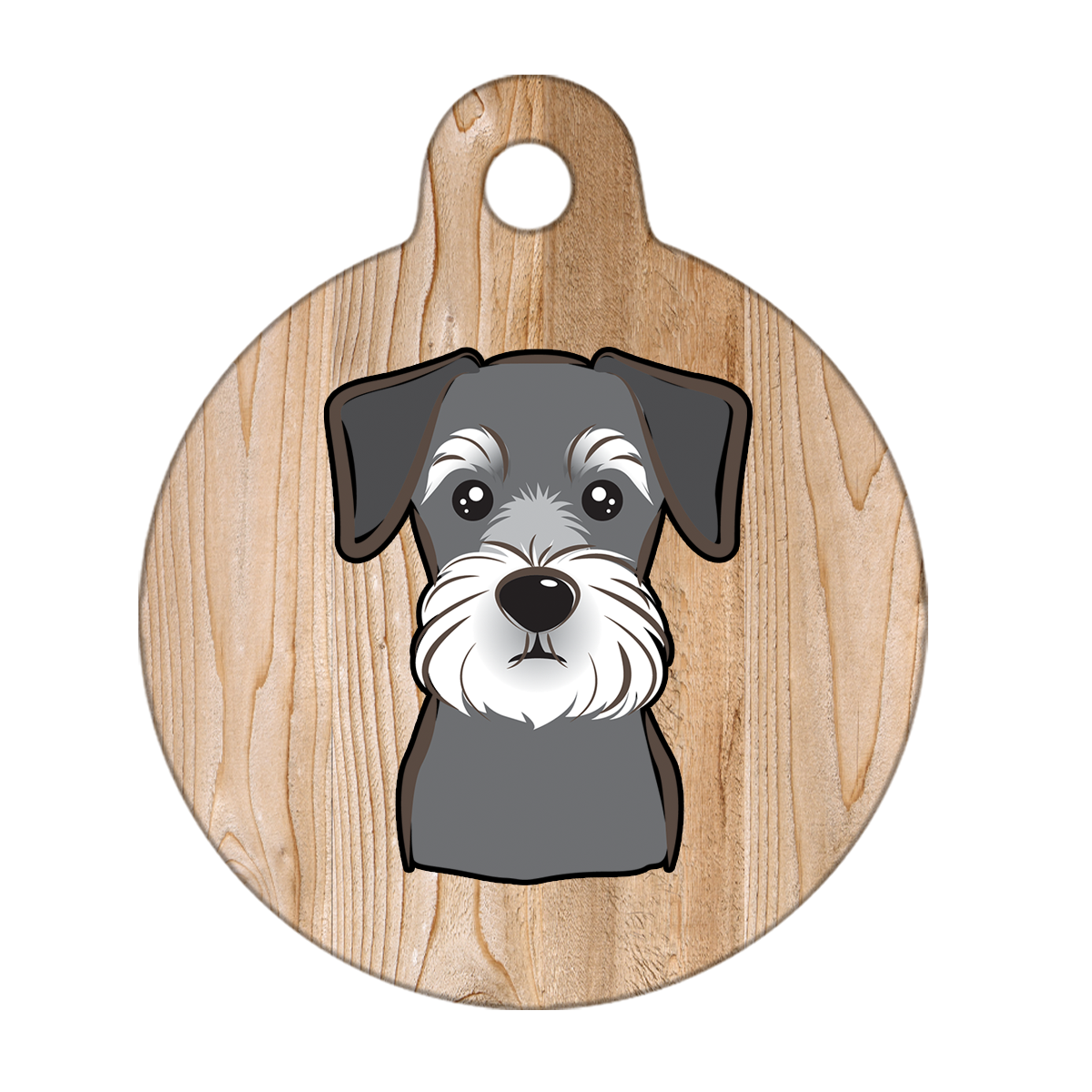 19mm Diameter Tiny Size - Schnauzer Dog