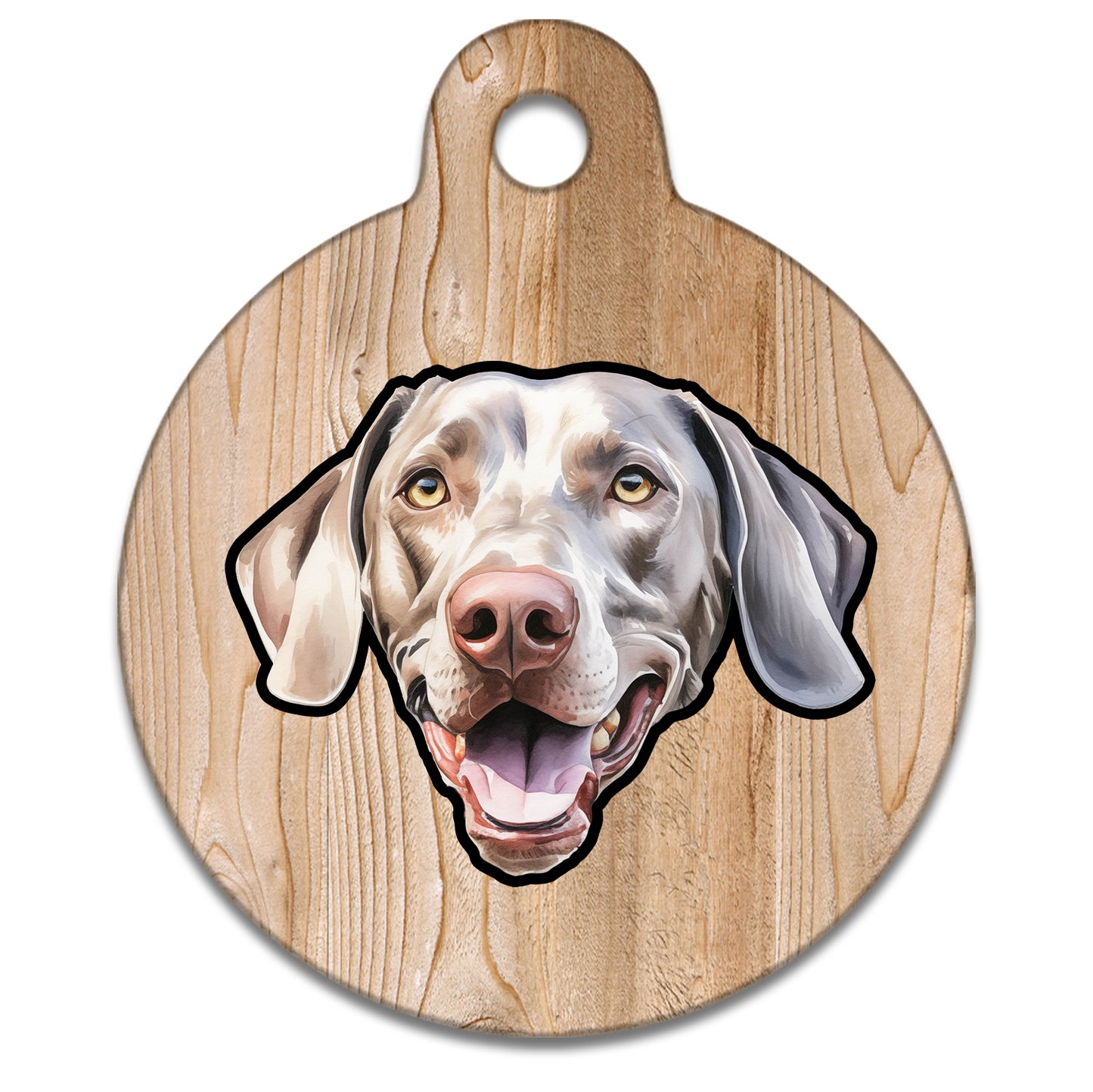25mm Diameter Small Size - Weimaraner Dog