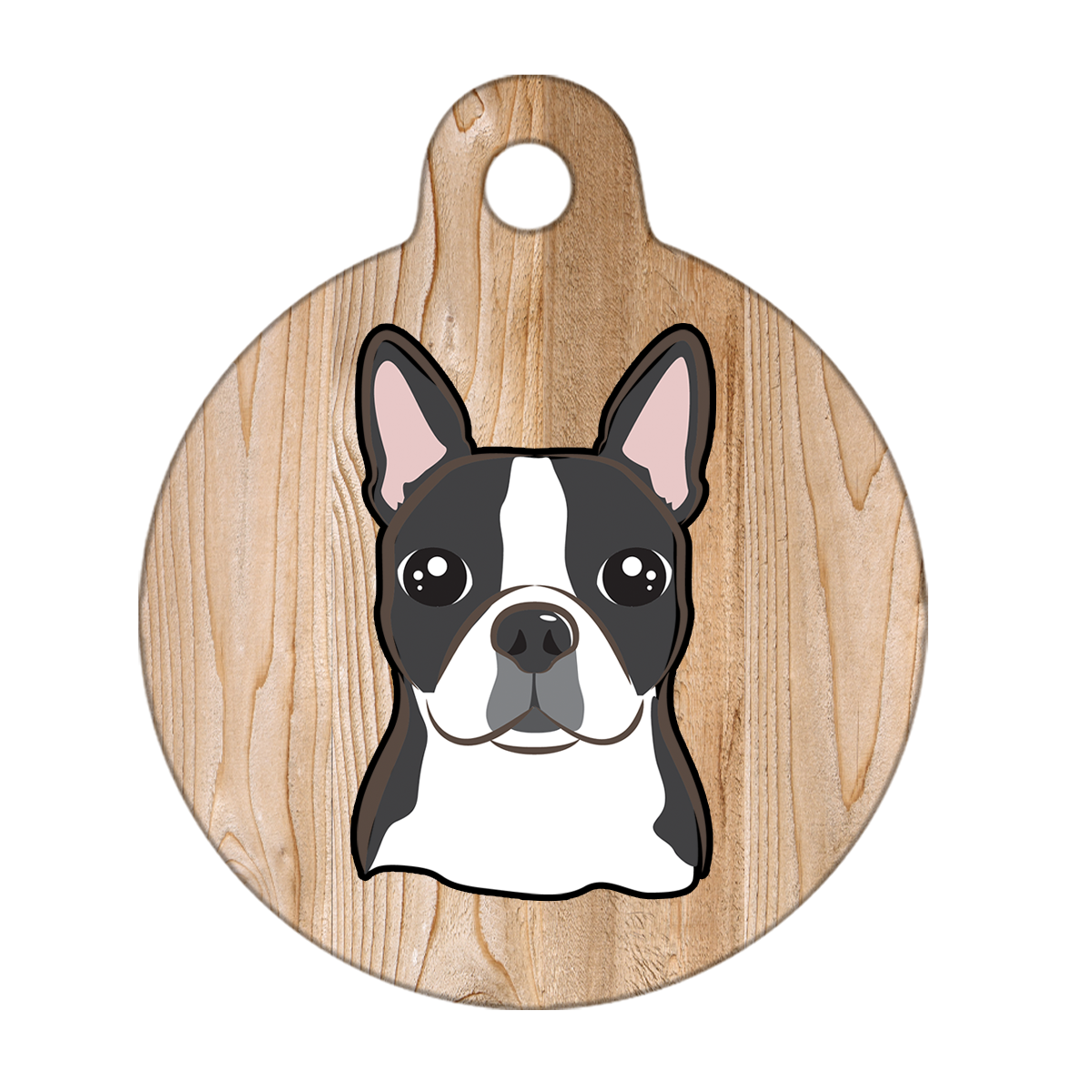 25mm Diameter Small Size - Boston Terrier Dog