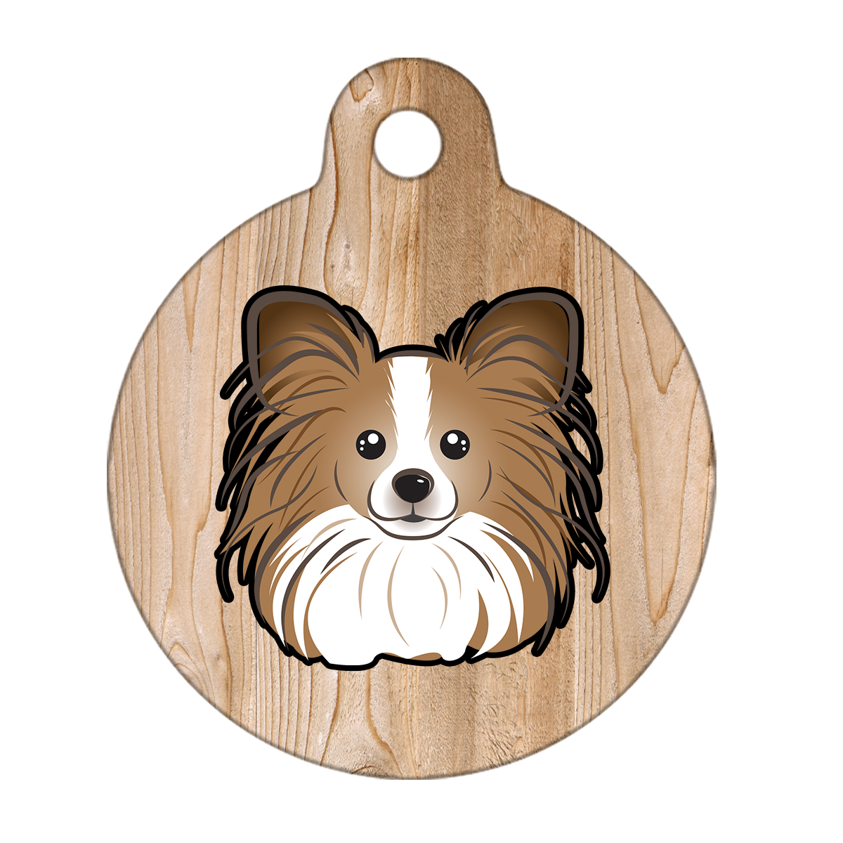 25mm Diameter Small Size - Papillon Dog